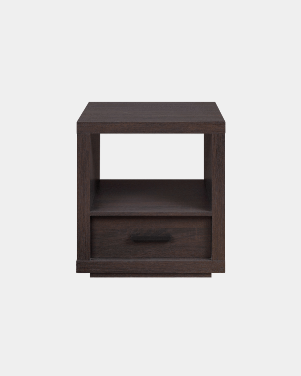 Better Homes & Gardens Steele End Table With Drawer, Espresso Finish