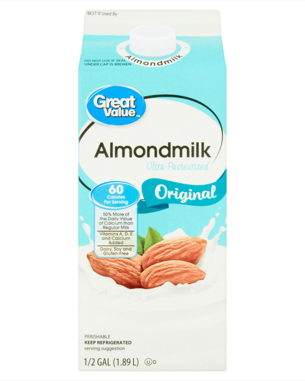 Great Value Original Almond Milk, Half Gallon, 64 fl oz