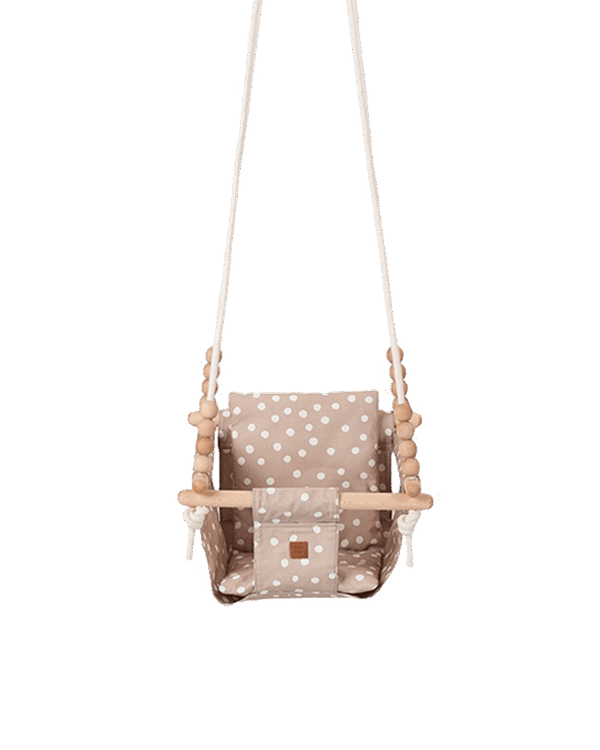 Dotted Baby Swing Taupe