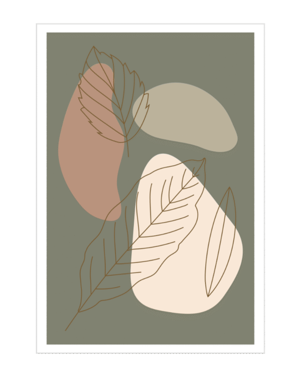 Abstract Art - Green Leafs